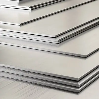 Plaques de tôles en acier électro-zingué (anti-corrosion) de 3 mm d'épaisseur pour blindage de porte.