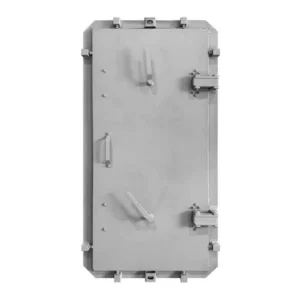 Porte para-souffle 3 bars, étanche aux gaz, vue de l'extérieur. Normes finlandaises.