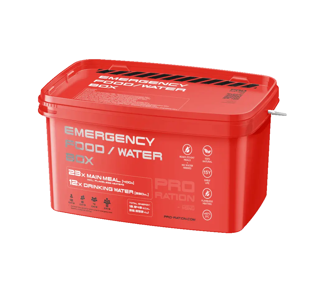 Emergency Food / Water Box de chez PRO RATION.