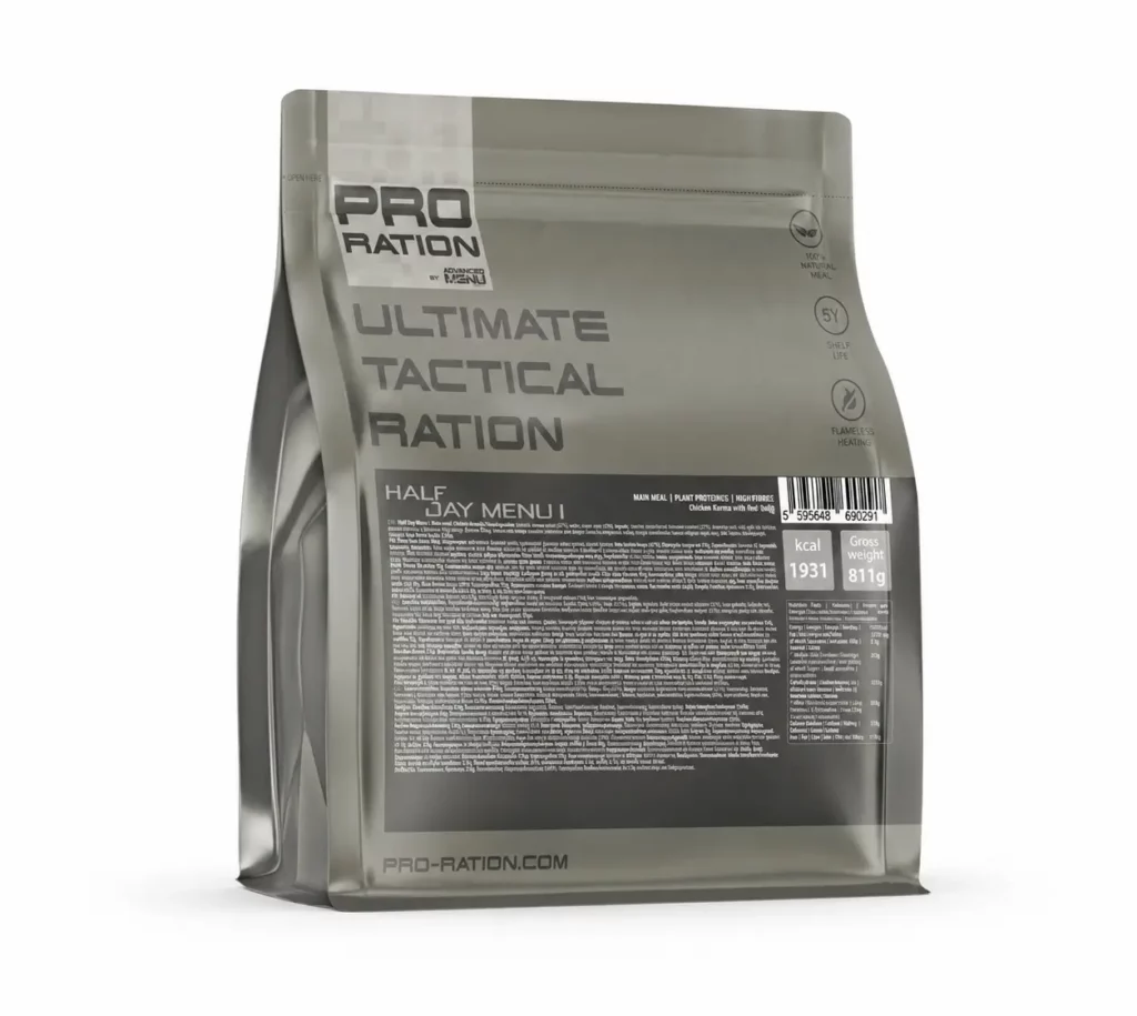 Ration tactique 12 h Ultimate Tactical Half Day PRO-RATION.