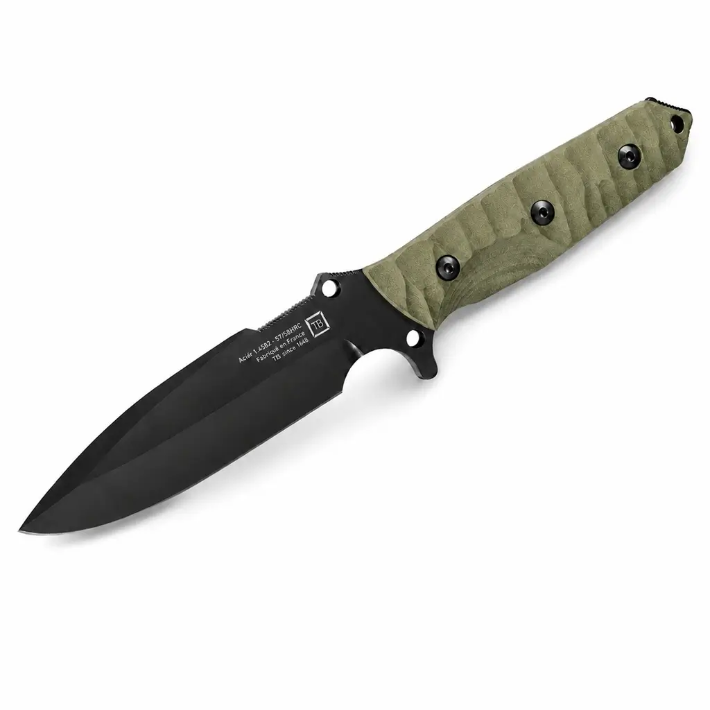 Couteau de survie Maraudeur G10 – lame lisse | TB Outdoor